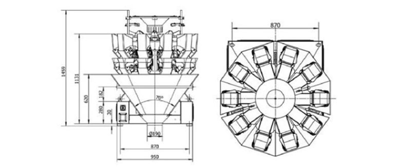 Granule weighing and filling machine8